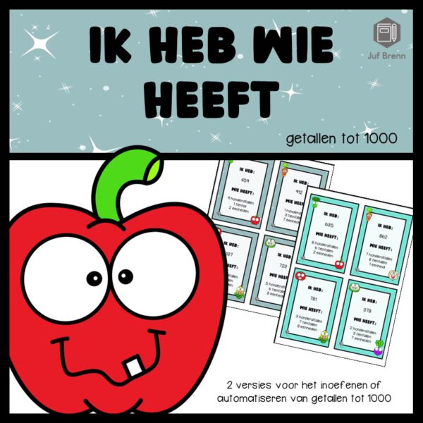 IK HEB WIE HEEFT... GETALLEN TOT 1000