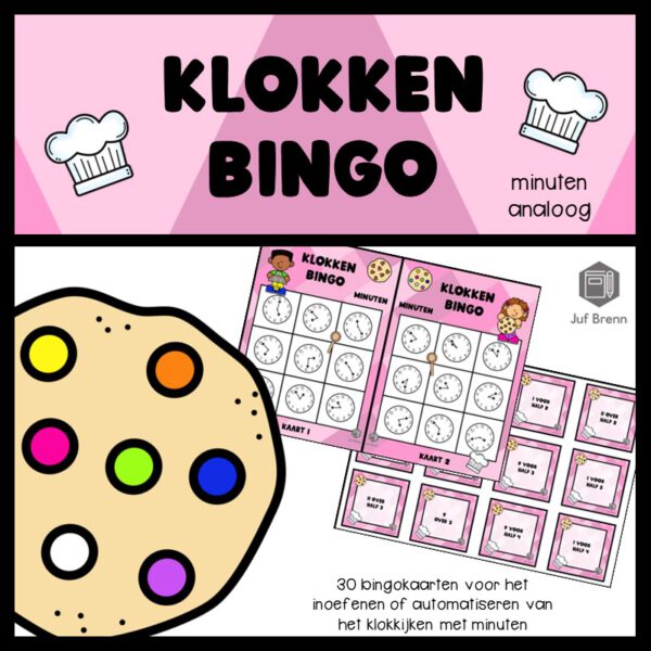 KLOKKENBINGO: MINUTEN ANALOOG