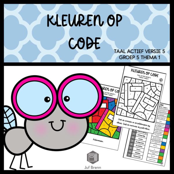 TAAL ACTIEF 5 WOORDENSCHAT KLEUREN OP CODE GROEP 5 THEMA 1