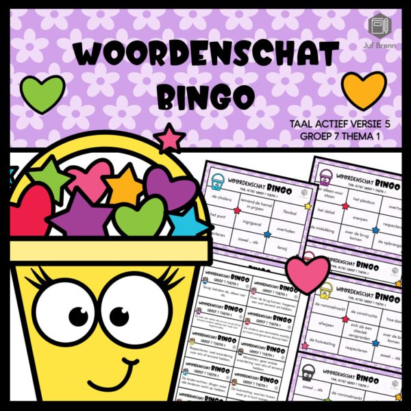 TAAL ACTIEF VERSIE 5 WOORDENSCHATBINGO GROEP 7 THEMA 1