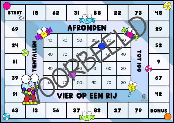 VIER OP EEN RIJ: AFRONDEN TOT 100 - Afbeelding 2