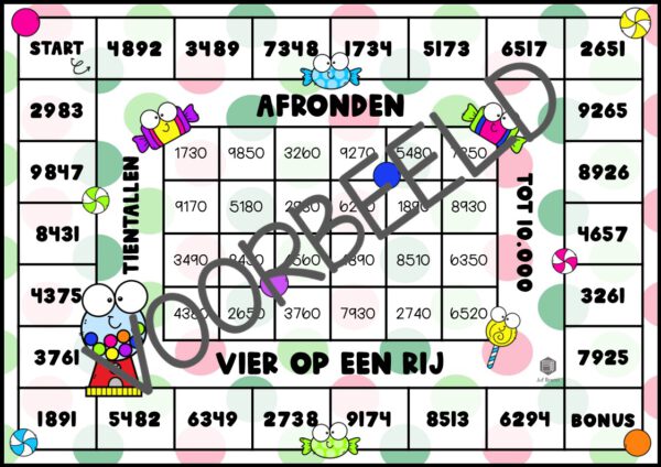 VIER OP EEN RIJ: AFRONDEN TOT 10.000 - Afbeelding 2