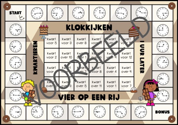VIER OP EEN RIJ: KLOKKIJKEN KWARTIEREN 1 UUR EERDER/LATER - Afbeelding 2