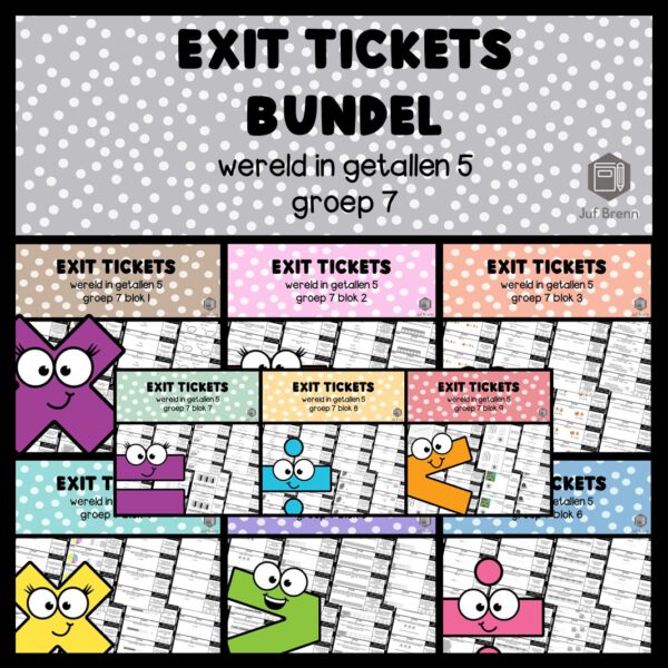 EXIT TICKETS WERELD IN GETALLEN 5 (GROEI)BUNDEL GROEP 7