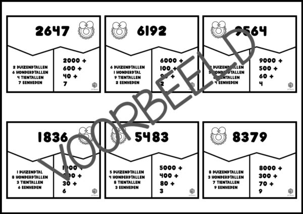 GETALLEN PUZZELS TOT 10.000 - Afbeelding 3