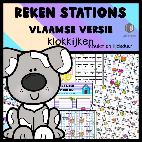 REKENSTATIONS KLOKKIJKEN MINUTEN VLAAMSE VERSIE