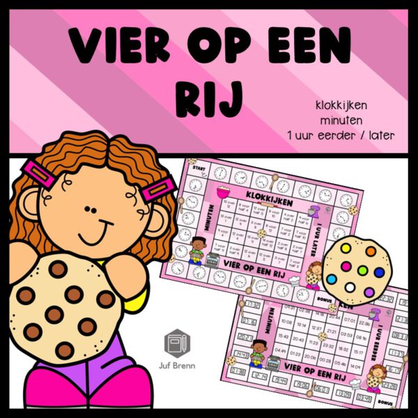 VIER OP EEN RIJ: KLOKKIJKEN MINUTEN 1 UUR EERDER/LATER