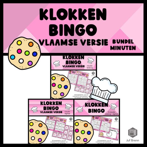 KLOKKENBINGO: BUNDEL MINUTEN VLAAMSE VERSIE