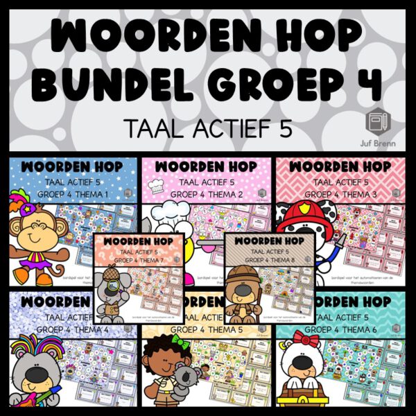 TAAL ACTIEF VERSIE 5 WOORDEN HOP BUNDEL GROEP 4