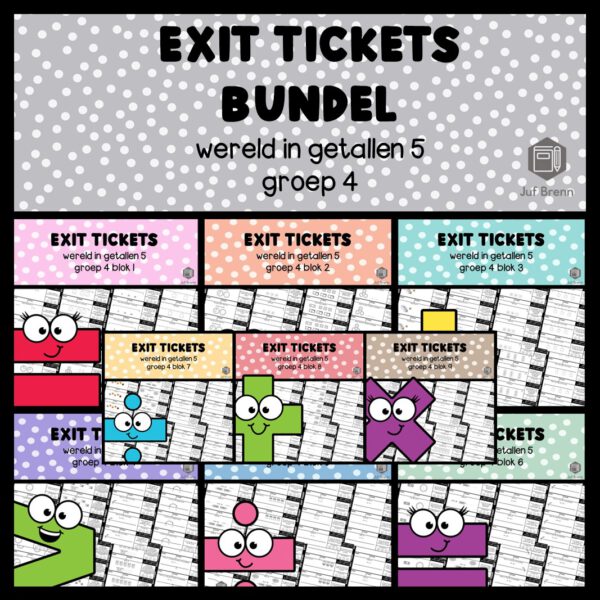 EXIT TICKETS WERELD IN GETALLEN 5 BUNDEL GROEP 4