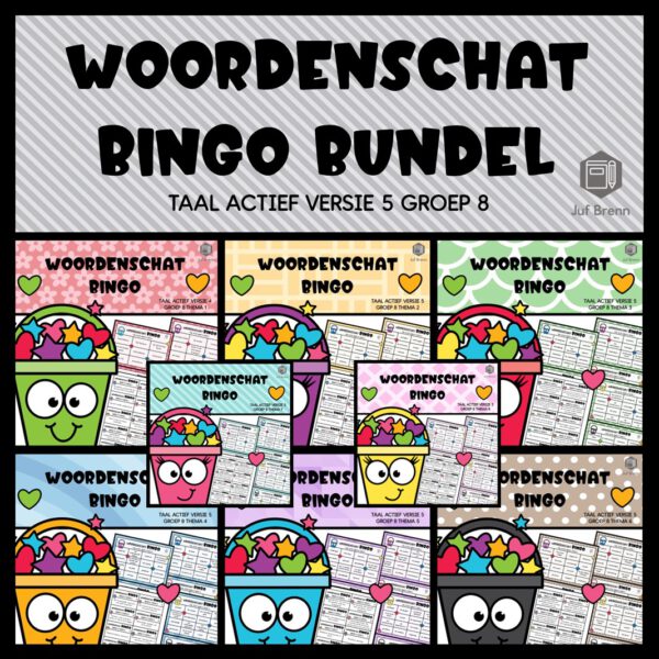 TAAL ACTIEF VERSIE 5 WOORDENSCHAT BINGO (GROEI)BUNDEL GROEP 8