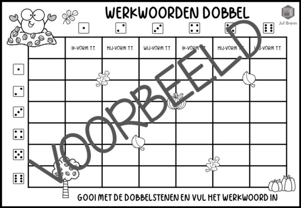 WERKWOORDEN DOBBEL HERFST - Afbeelding 2