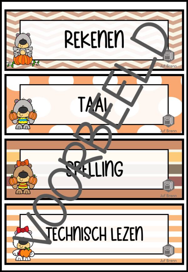 DAGRITMEKAARTEN THEMA HERFST - Afbeelding 2