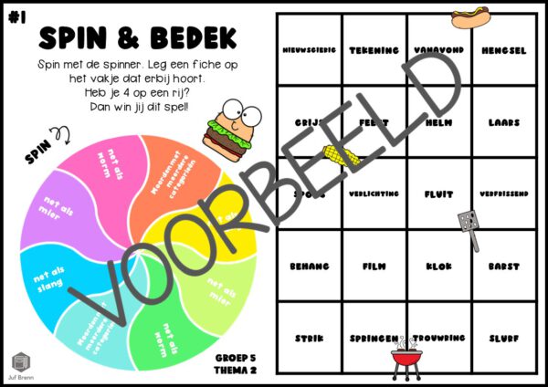 TAAL ACTIEF 5 SPELLING SPIN & BEDEK GROEP 5 THEMA 2 - Afbeelding 2