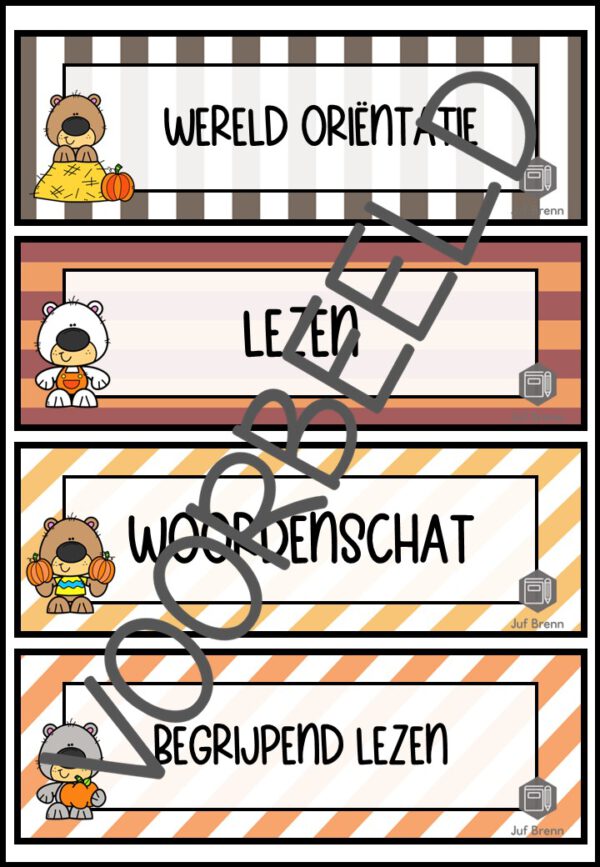 DAGRITMEKAARTEN THEMA HERFST - Afbeelding 3