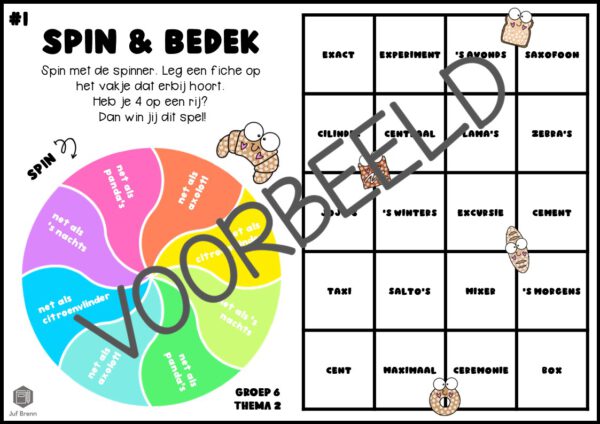 TAAL ACTIEF 5 SPELLING SPIN & BEDEK GROEP 6 THEMA 2 - Afbeelding 2