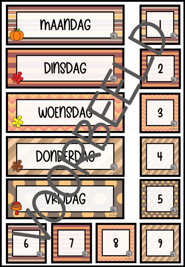DAGRITMEKAARTEN THEMA HERFST - Afbeelding 4