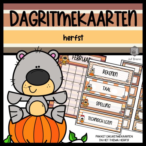 DAGRITMEKAARTEN THEMA HERFST