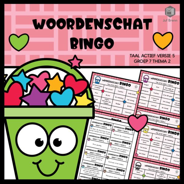 TAAL ACTIEF VERSIE 5 WOORDENSCHATBINGO GROEP 7 THEMA 2