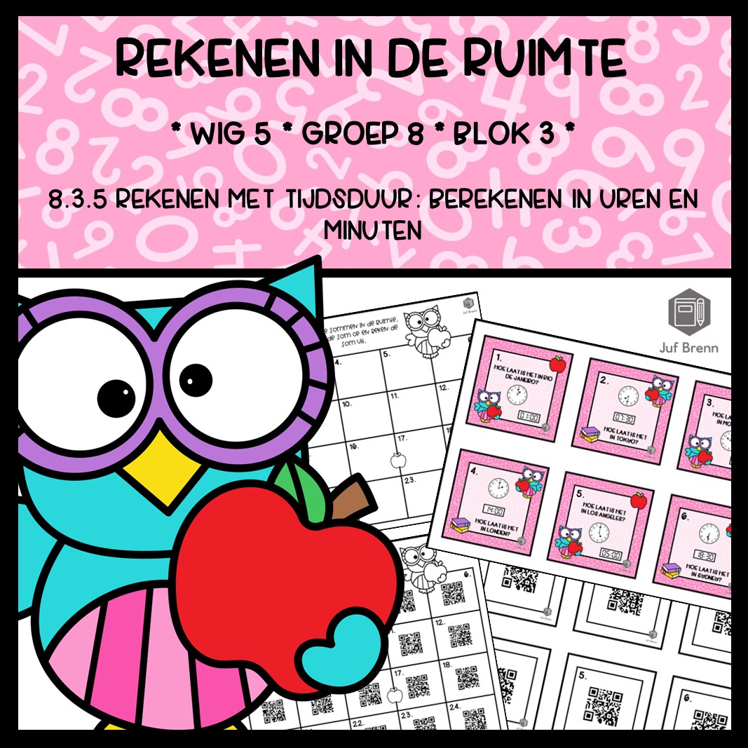 REKENEN IN DE RUIMTE WIG 5 GROEP 8 BLOK 3 TIJDSDUUR Juf Brenn simplify