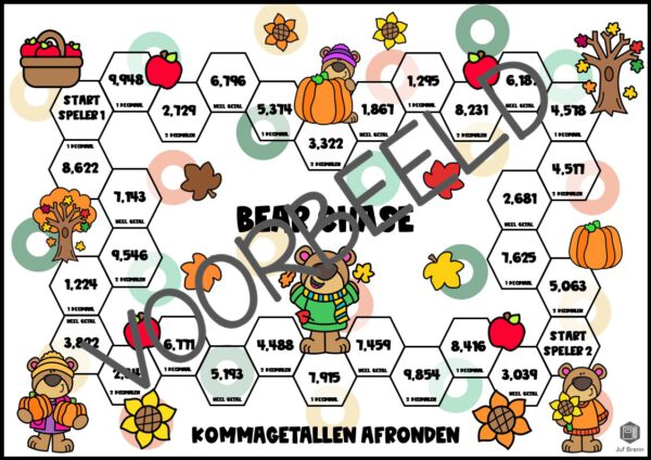 BEAR CHASE: KOMMAGETALLEN AFRONDEN MIX - Afbeelding 2