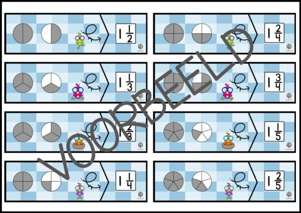 BREUKEN PUZZELS: BREUKEN GROTER DAN 1 - Afbeelding 2