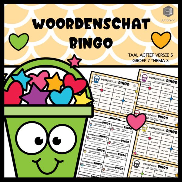 TAAL ACTIEF VERSIE 5 WOORDENSCHATBINGO GROEP 7 THEMA 3