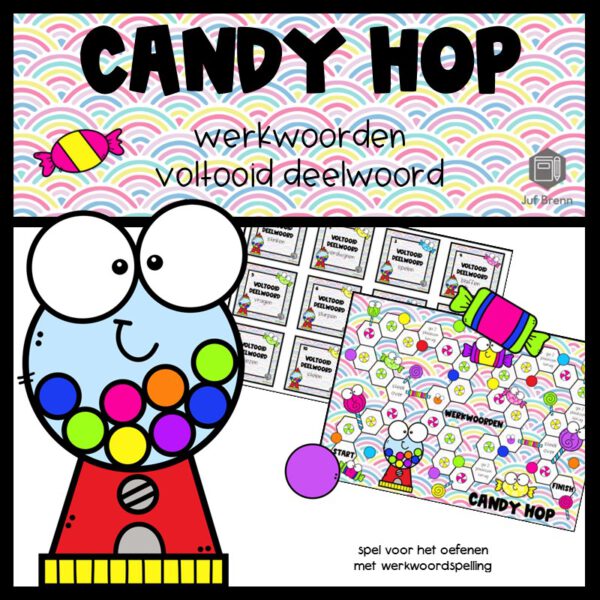 CANDY HOP WERKWOORDEN VOLTOOID DEELWOORD