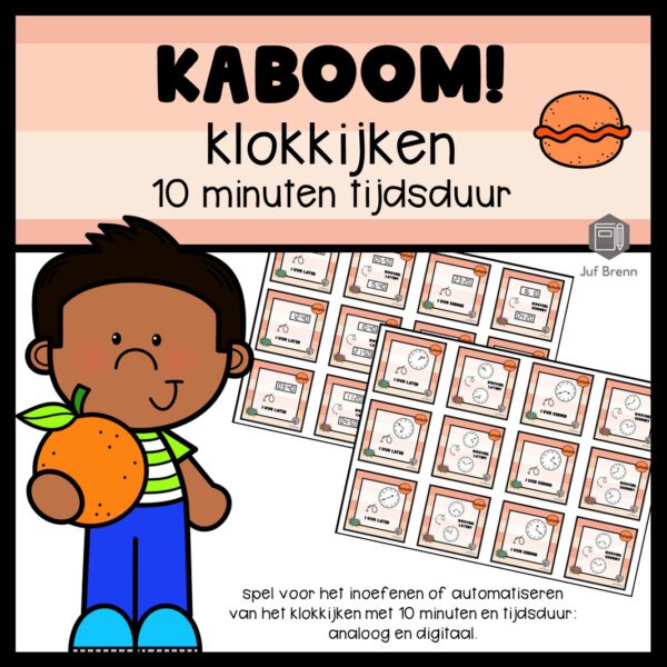 KABOOM! KLOKKIJKEN 10 MINUTEN TIJDSDUUR