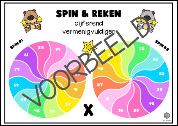 REKEN STATIONS CIJFEREND VERMENIGVULDIGEN TE X TE - Afbeelding 4