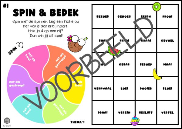 TAAL ACTIEF 5 SPELLING SPIN & BEDEK GROEP 4 THEMA 4 - Afbeelding 2