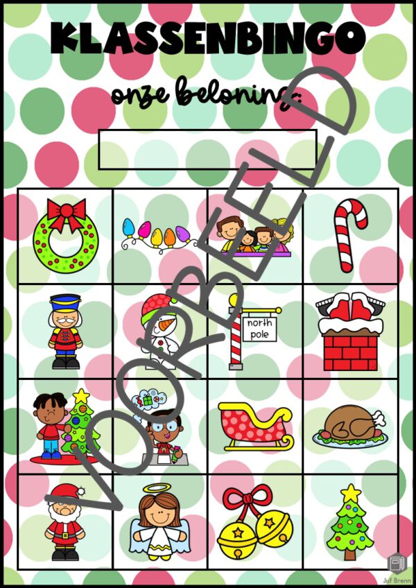 KLASSENBINGO KERST - Afbeelding 2