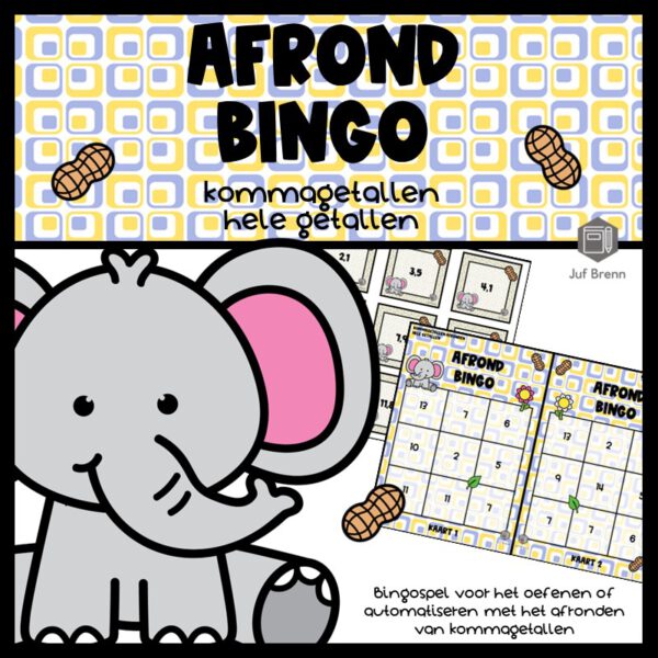 AFROND BINGO: KOMMAGETALLEN AFRONDEN OP HELE GETALLEN