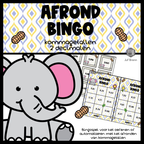 AFROND BINGO: KOMMAGETALLEN AFRONDEN OP 2 DECIMALEN