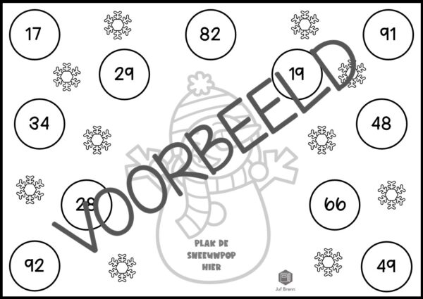 SNEEUWPRET: OPTELLEN & AFTREKKEN TOT 100 - Afbeelding 3