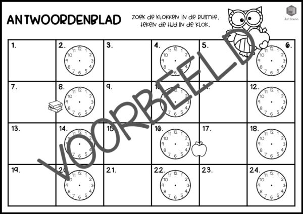 REKENEN IN DE RUIMTE WIG 5 GROEP 4 BLOK 5 KLOKKIJKEN KWARTIEREN - Afbeelding 3