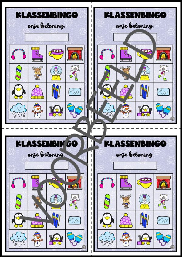 KLASSENBINGO WINTER - Afbeelding 3