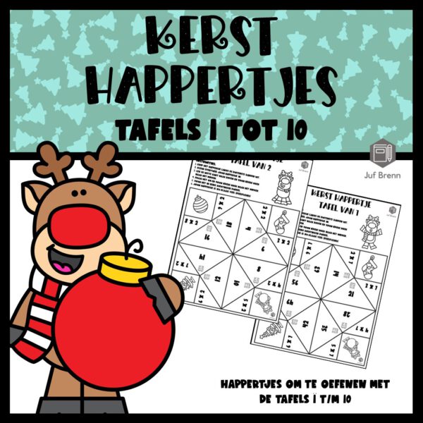 KERST HAPPERTJES TAFELS 1 TOT 10