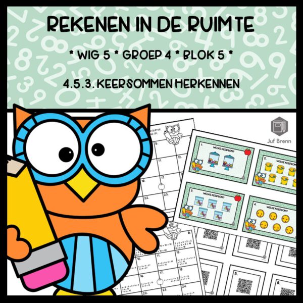 REKENEN IN DE RUIMTE WIG 5 GROEP 4 BLOK 5 KEERSOMMEN HERKENNEN
