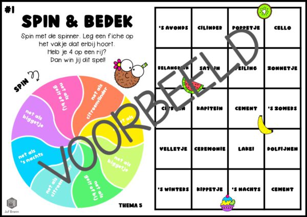 TAAL ACTIEF 5 SPELLING SPIN & BEDEK GROEP 5 THEMA 5 - Afbeelding 2