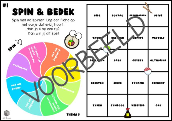 TAAL ACTIEF 5 SPELLING SPIN & BEDEK GROEP 6 THEMA 5 - Afbeelding 2