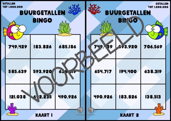 BUURGETALLEN BINGO: GETALLEN TOT 1.000.000 - Afbeelding 2