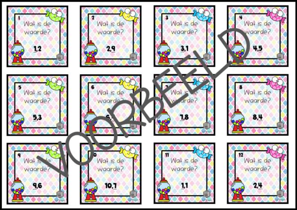 CANDY HOP: GETALWAARDE KOMMAGETALLEN 1 DECIMAAL - Afbeelding 3