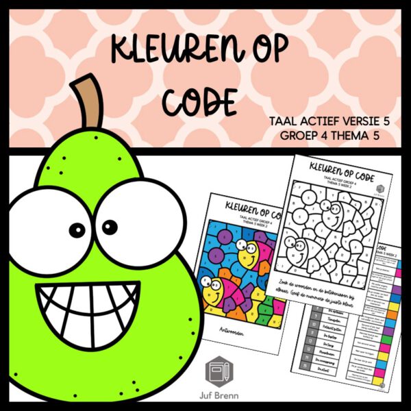 TAAL ACTIEF 5 WOORDENSCHAT KLEUREN OP CODE GROEP 4 THEMA 5