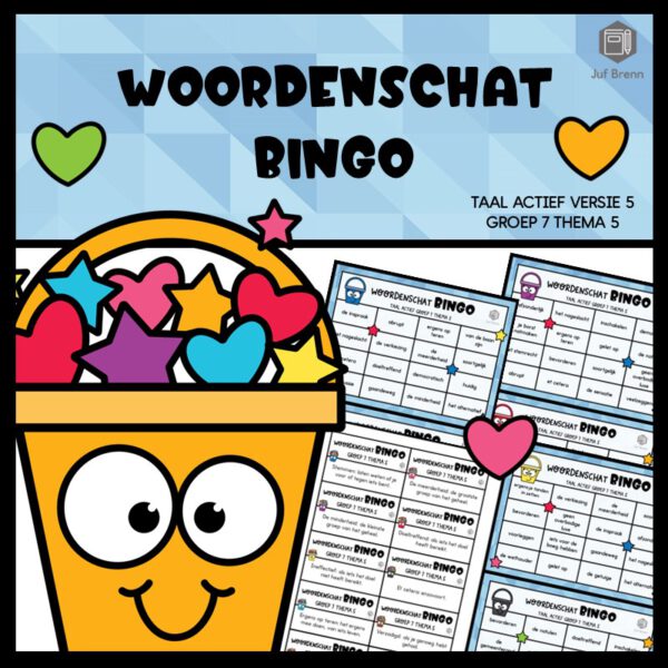 TAAL ACTIEF VERSIE 5 WOORDENSCHATBINGO GROEP 7 THEMA 5