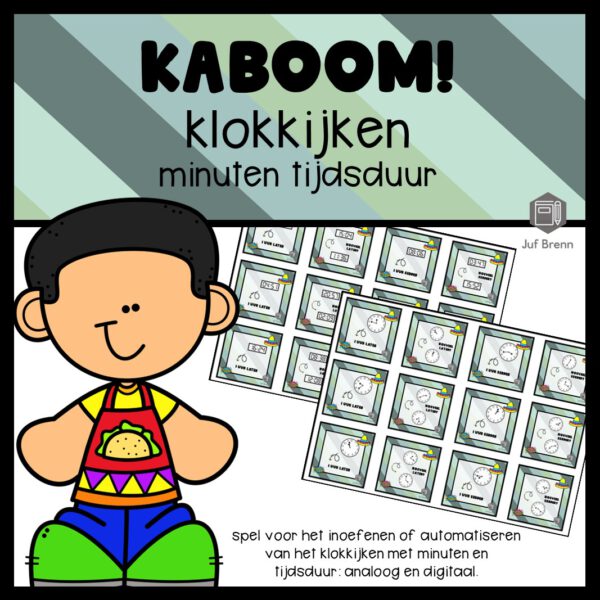 KABOOM! KLOKKIJKEN MINUTEN TIJDSDUUR