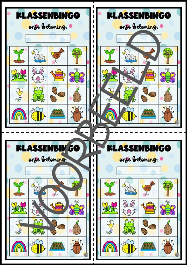 KLASSENBINGO LENTE - Afbeelding 3