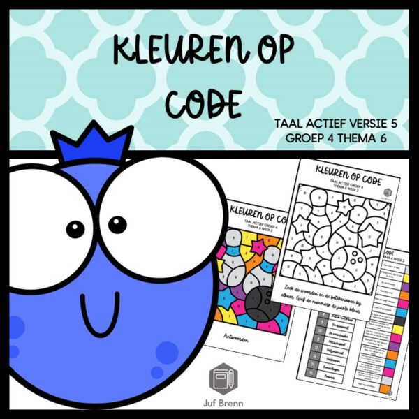 TAAL ACTIEF 5 WOORDENSCHAT KLEUREN OP CODE GROEP 4 THEMA 6