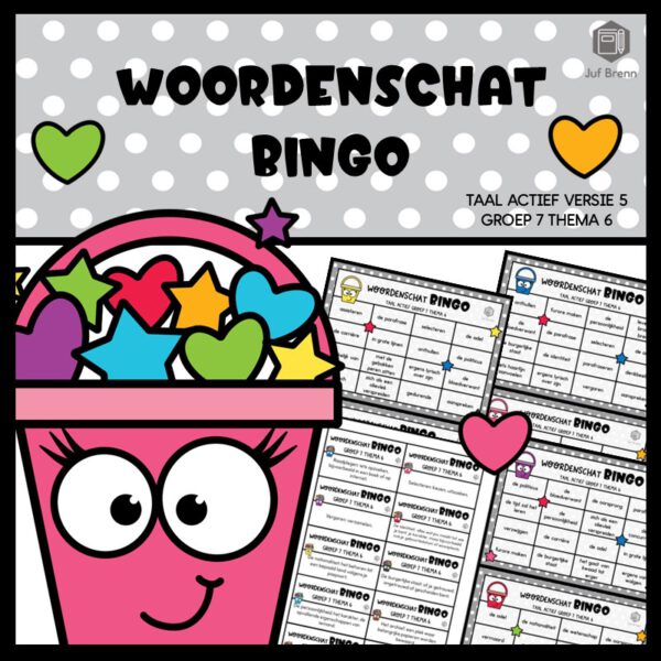 TAAL ACTIEF VERSIE 5 WOORDENSCHATBINGO GROEP 7 THEMA 6