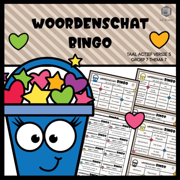 TAAL ACTIEF VERSIE 5 WOORDENSCHATBINGO GROEP 7 THEMA 7